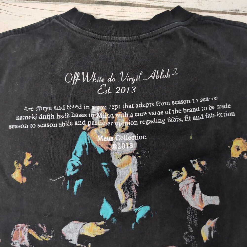 Off-White Stamp Mary Over Short-Sleeve Tee 'Black/White' - ALTERED - Picture 10 of 11